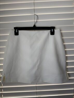 Express White Mini Skort - Clean A-Line